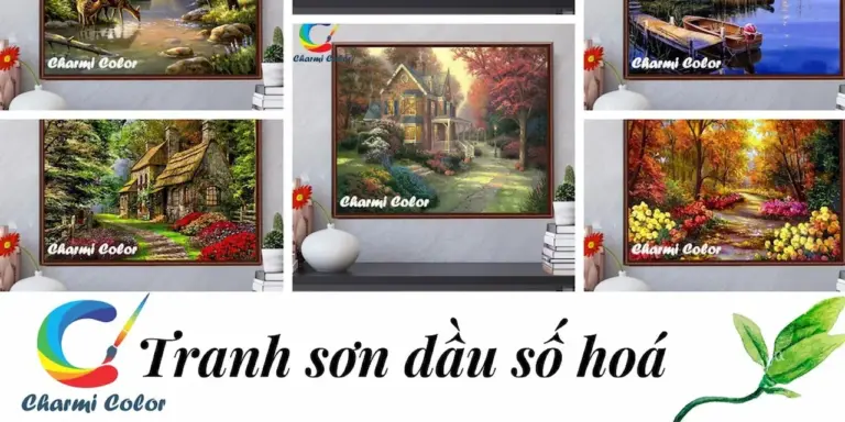 Charmi Color Chuyên Tranh Sơn Dầu Số Hoá, Tranh Ghép Hình, Két Sắt, Tranh Ghép Phong Cảnh Đồ Họa Giá Siêu Tốt, Giao Nhanh, Freeship, Hoàn Tiền 111% Nếu Giả.