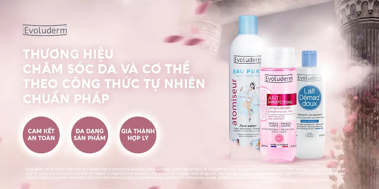 Sữa tẩy trang LAIT DEMAQ DOUX Evoluderm Việt Nam sẽ góp 1 phần tạo nên nhiều sự lựa chọn cho khách hàng, giúp tối ưu hóa việc làm sạch da, giúp cho việc chăm sóc da của các tình yêu trở nên hiệu quả hơn bao giờ hết!h yêu trở nên hiệu quả hơn bao giờ hết!"