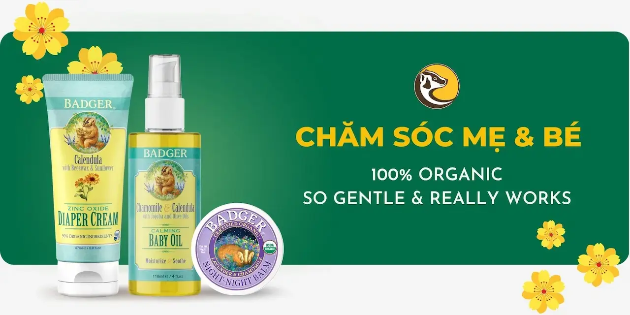 Các Loại Tinh Dầu Badger Sử Dụng 1 Phương Pháp Ép Lạnh Bao Gồm: Tinh Dầu Apricot, Tinh Dầu Baobab, Bergamot, Castor Oil, Dầu Jojoba, Dầu Olive...