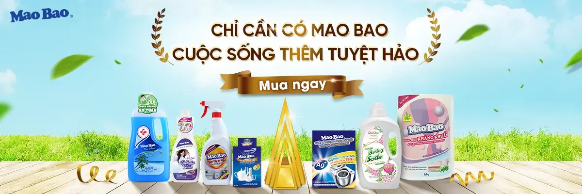 Mao Bảo 1 Thương Hiệu Nước Giặt, Chất Tẩy Rửa Diệt Sạch Vi Khuẩn, Nấm Mốc Và Những Vết Bẩn Cứng Đầu Trên Quần Áo Hàng Đầu Tại Việt Nam