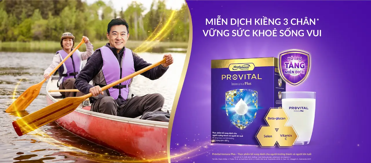 Provital Immuna Plus Là 1 Thực Phẩm Bổ Sung Dành Cho Người Trưởng Thành Và Lớn Tuổi Với Men Beta-glucan, Selen Và Vitamin C Để Hỗ Trợ Miễn Dịch