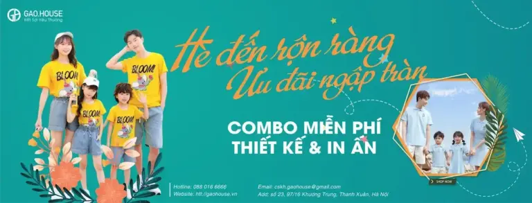 Đồng Phục Gạo House 1 Thương Hiệu Thời Trang Chuyên Về Đồng Phục Gia Đình, Đồng Phục Dành Cho Các Cặp Đôi, Đồng Phục Công Ty, Hội Nhóm, Lớp Học Được Khách Hàng Đặc Biệt Yêu Thích Và Chọn Lựa.