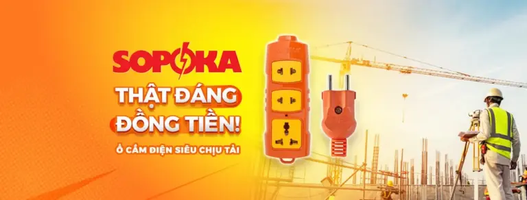 Sopoka Là 1 Thương Hiệu Thiết Bị & Khí Cụ Điện Khả Năng Chịu Tải Cao, Bền Bỉ Và Chịu Nhiệt An Toàn.