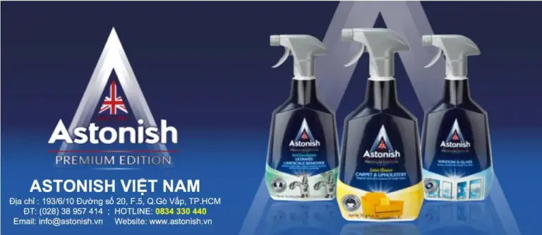 Astonish Là Thương Hiệu Sản Phẩm Chăm Sóc Gia Đình Của Anh Quốc,thành Lập Từ Năm 1969 Hơn 50 Năm Hình Thành Và Phát Triển