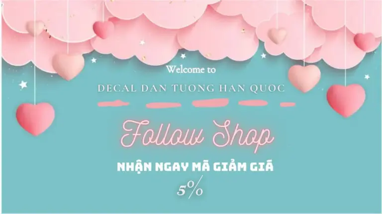 Decal Dán Tường Hàn Quốc Và Giấy Dán Tường, Tranh Dán Tường Phong Cách Hàn Quốc  chuyên Sỉ Lẻ Ship Hàng Toàn Quốc 100%