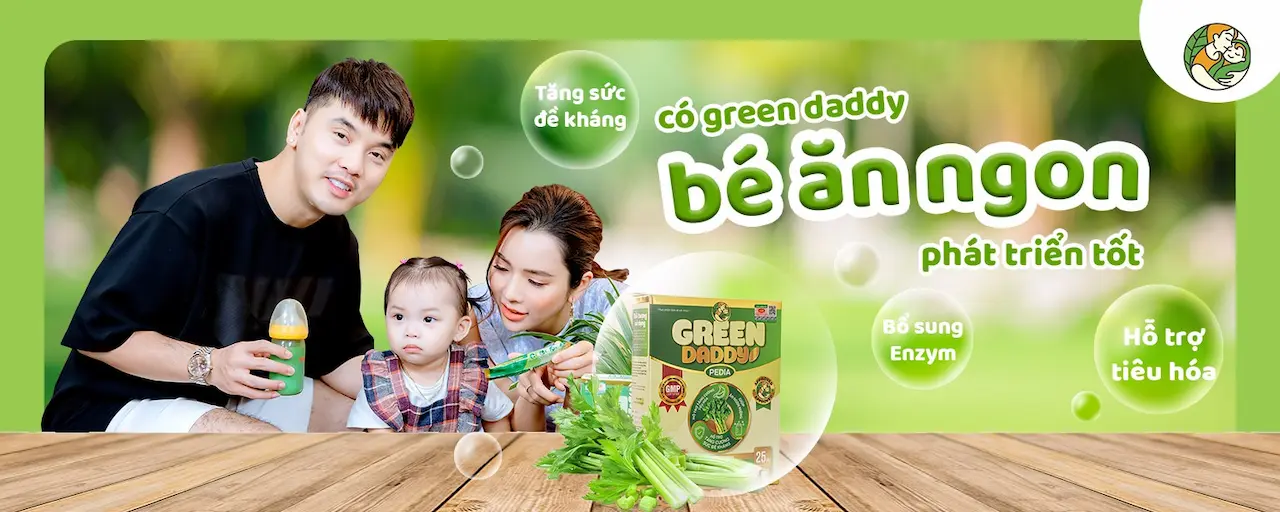 Green Daddy Sữa Rau Xanh Hữu Cơ Formula 1 Bí Quyết Bảo Vệ Hệ Tiêu Hóa Khỏe Mạnh Là Dòng Sản Phẩm Hoàn Hảo Kết Hợp Giữa Các Nguyên Liệu Sữa Bột Nhập Khẩu New Zealand. Cùng Các Tinh Chất Rau Xanh Hữu Cơ Như: Bông Cải Xanh, Rau Cải Bó Xôi,...