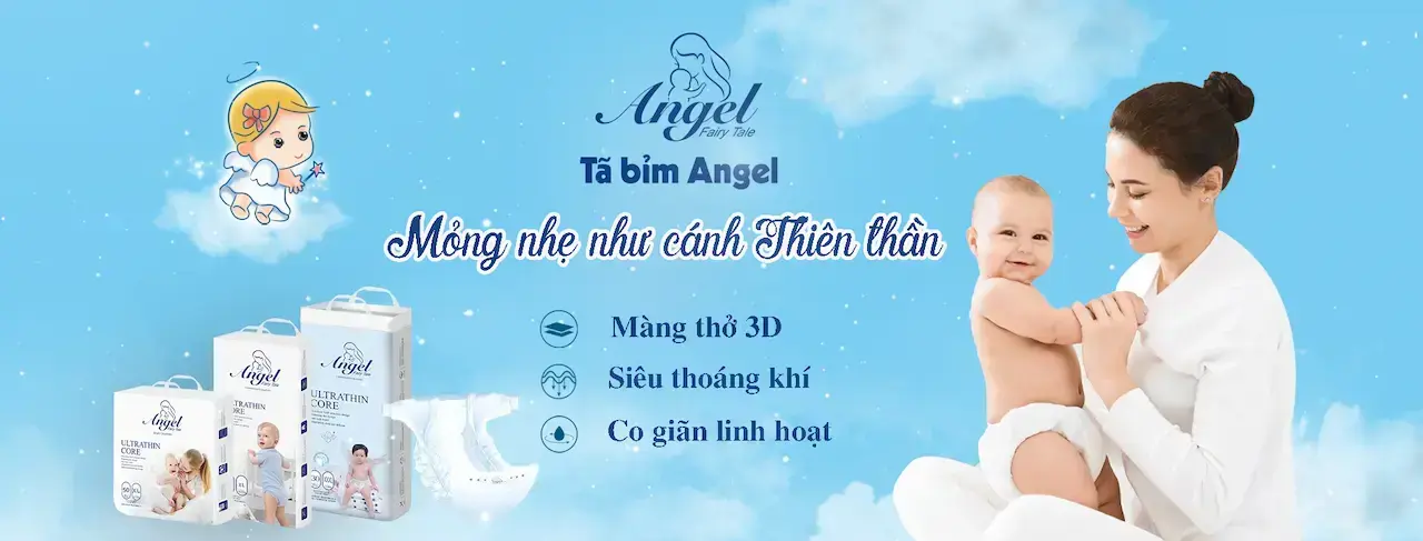 Tã Bỉm Angel Đã Cải Tiến Những Thiết Kế Mới Về 1 Sự Co Giãn Và Độ Mềm Mại Của Bỉm Để Bảo Vệ Tốt Hơn Cho Bé Yêu Với Các Tiêu Chí Đã Qua Kiểm Định