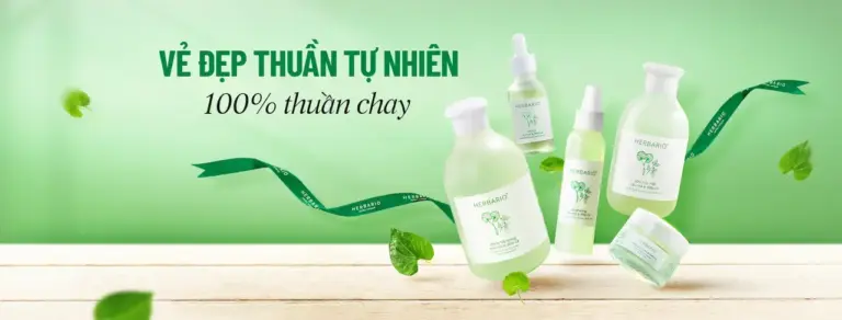 Herbario Vẻ đẹp thuần tự nhiên - 100% thuần chay hãy tập tẩy trang đúng cách để bảo vệ làn da của mình nhé