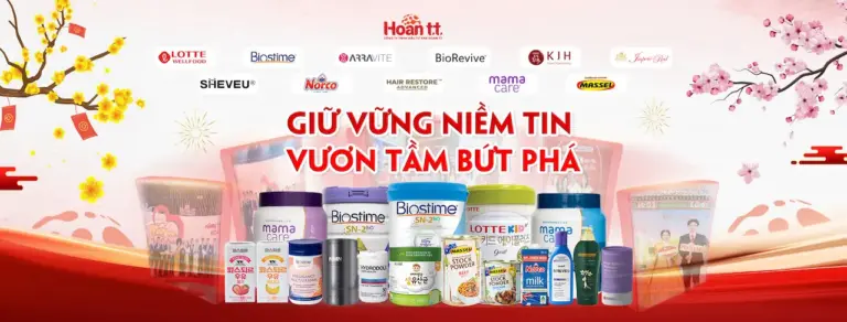Hoan TT Lotte Food Chính Hãng Nhập khẩu và phân phối độc quyền tại Việt Nam các nhãn hàng Lotte Kid A+, Men vi sinh Sysy, Biostime