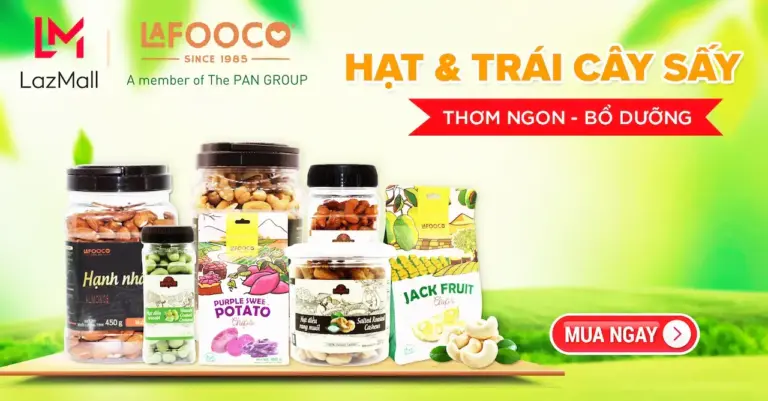Lafooco tự hào là 1 trong những doanh nghiệp tiên phong trong ngành kinh doanh sản xuất chế biến hạt điều và trái cây sấy tại Long An - Việt Nam