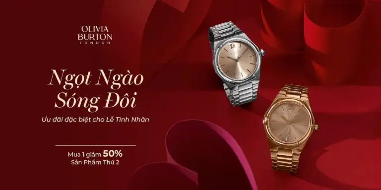 Olivia Burton 1 Thương hiệu đồng hồ, trang sức chính hãng từ London, thiết kế độc bản mang nét chấm phá tinh tế phong thái thanh lịch đậm chất nàng thơ Anh Quốc.