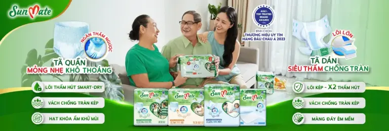 Tã người lớn SunMate 1 Giải pháp hoàn hảo cho sự thoải mái và tự tin hơn mỗi ngày Cùng SunMate điểm qua những sản phẩm đang có nhé