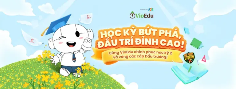 Vio Edu VioEdu là 1 Hệ thống học trực tuyến thông minh và ưu việt cho học sinh Tiểu học và Trung học Cơ sở, trực thuộc Công ty TNHH FPT IS.
