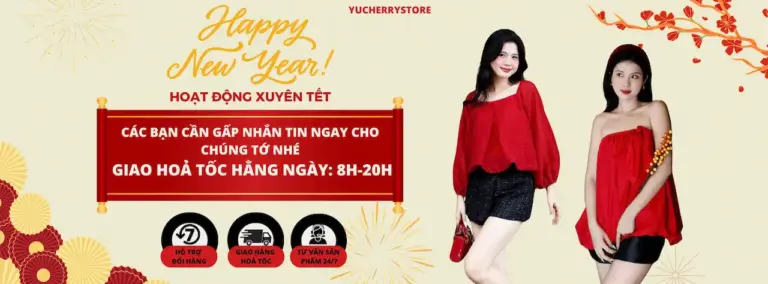 Chào mừng các bạn đến với Yucherrystore Hàng mua rồi sẽ được đổi trong vòng 7 ngày, với các đơn hàng online, bạn được đổi mẫu, size 1 lần Mua sản phẩm chính hãng với ưu đãi hấp dẫn, freeship và đảm bảo