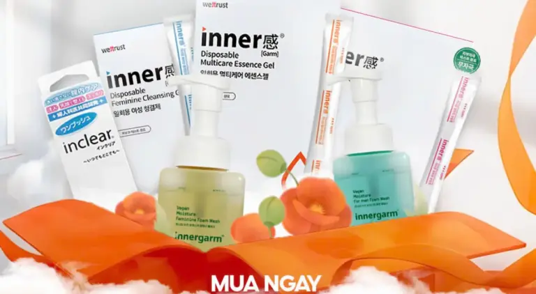 Innergarm 1 Đũa Thần Dung Dịch Gel Dưỡng Ẩm Thuần Chay Vùng Kín Đa Năng Wettrust Innergarm Vegan Moisturizing Gel