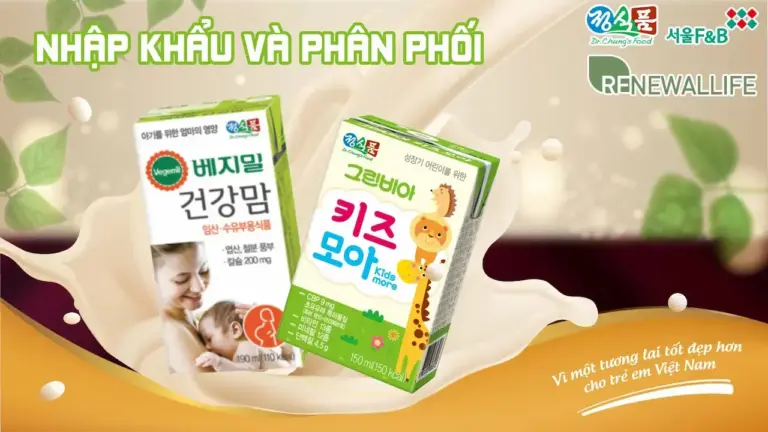 Vegemil 1 Sữa hạt Hàn Quốc cho Mẹ và Bé Chuyên phân phối các sản phẩm từ Dr. Chung's Food - công ty sữa hạt chiếm thị phần số 1 tại Hàn Quốc