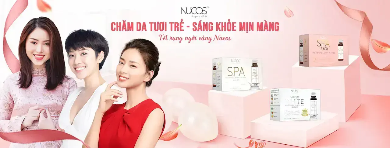 Nucos Để bạn tự tin làm điều mình thích cùng làn da trắng sáng không tì vết Đồng thời, ngừa melanin sản sinh còn giúp làm cho tàn nhang và nám mờ và hết dần.