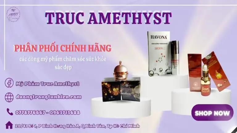 Mỹ Phẩm Truc Amethyst 1 Shop Phân Phối Sản Phẩm Tắm Và Dưỡng Trắng Lấy Uy Tín Làm Đầu Luôn Chọn Lọc Kỹ Sản Phẩm Trước Khi Đưa Đến Quý Khách Hàng Để Nhầm Đảm Bảo Sự An Toàn Nhất.