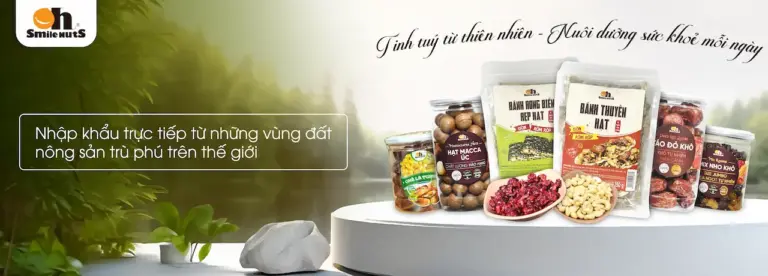 Smilenuts Oh! Smile Nuts 1 Hạt cho cuộc sống đầy thú vị Nông sản cao cấp Oh! Smile Nuts nhập khẩu từ nhiều nơi trên thế giới