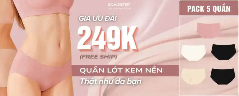 BOMSISTER Chuỗi cửa hàng nội y đồng giá 1 Cam kết luôn có giá tốt và chất lượng được tuyển chọn