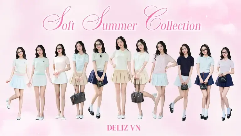 Deliz Lựa chọn sắc xanh chủ đạo, bộ sưu tập lần này Deliz mang tới những thiết kế trẻ trung, hiện đại và cực kì trendy cho các cô nàng yêu thời trang