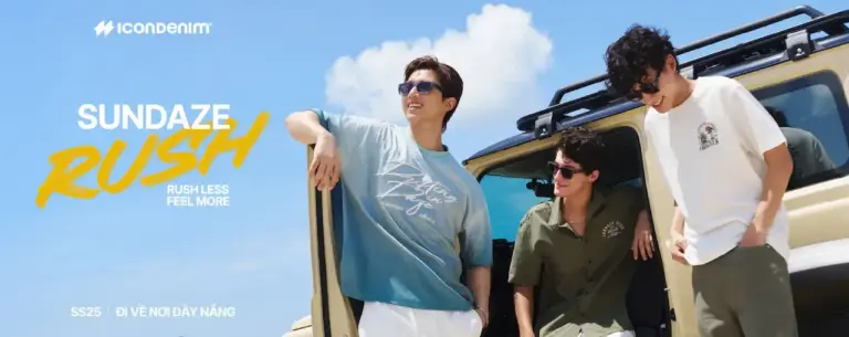 Icondenim Mang 1 tinh thần 'Enjoy Life' vào cuộc sống hằng ngày với ICONDENIM® ngay hôm nay!