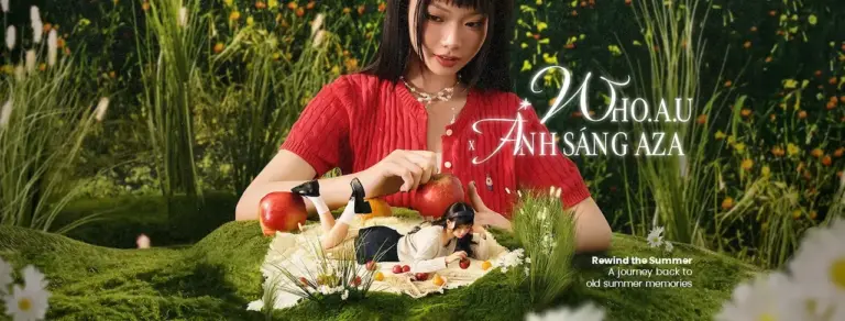 WHO.A.U whoau BST REWIND THE SUMMER kết hợp cùng Em Xinh tài năng Ánh Sáng AZA chính 1 tấm bản đồ dẫn lối trở về với những gam màu mùa hè đầy mộng mơ