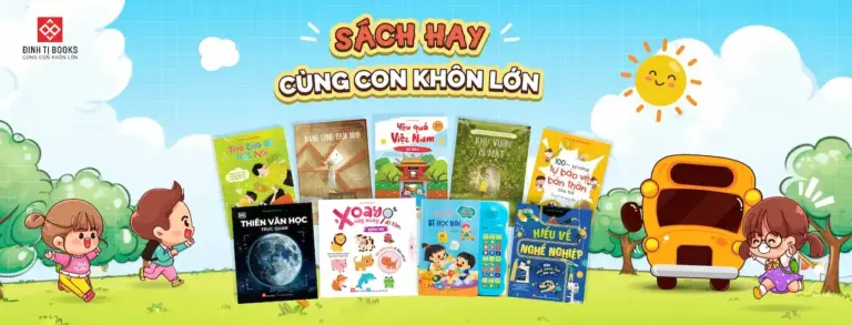 Đinh Tị Books CÙNG CON KHÔN LỚN là thương hiệu sách thiếu nhi uy tín tại Việt Nam, ra đời từ 2006 đơn vị xuất bản sách thiếu nhi hàng đầu tại Việt Nam