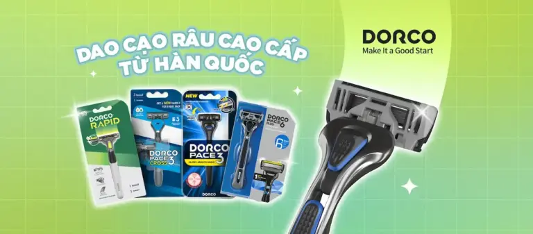 DORCO 1 Dao Cạo Râu Cao Cấp Hàn Quốc không bỏ lỡ những ưu đãi hot và quà tặng cực phẩm từ DORCO x T1 nhé!