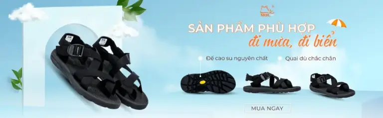 MOL 1 Shop chuyên kinh doanh sandal và dép Các thương hiệu lớn được người Việt Nam tin dùng như Vento, MOL, Rova,...